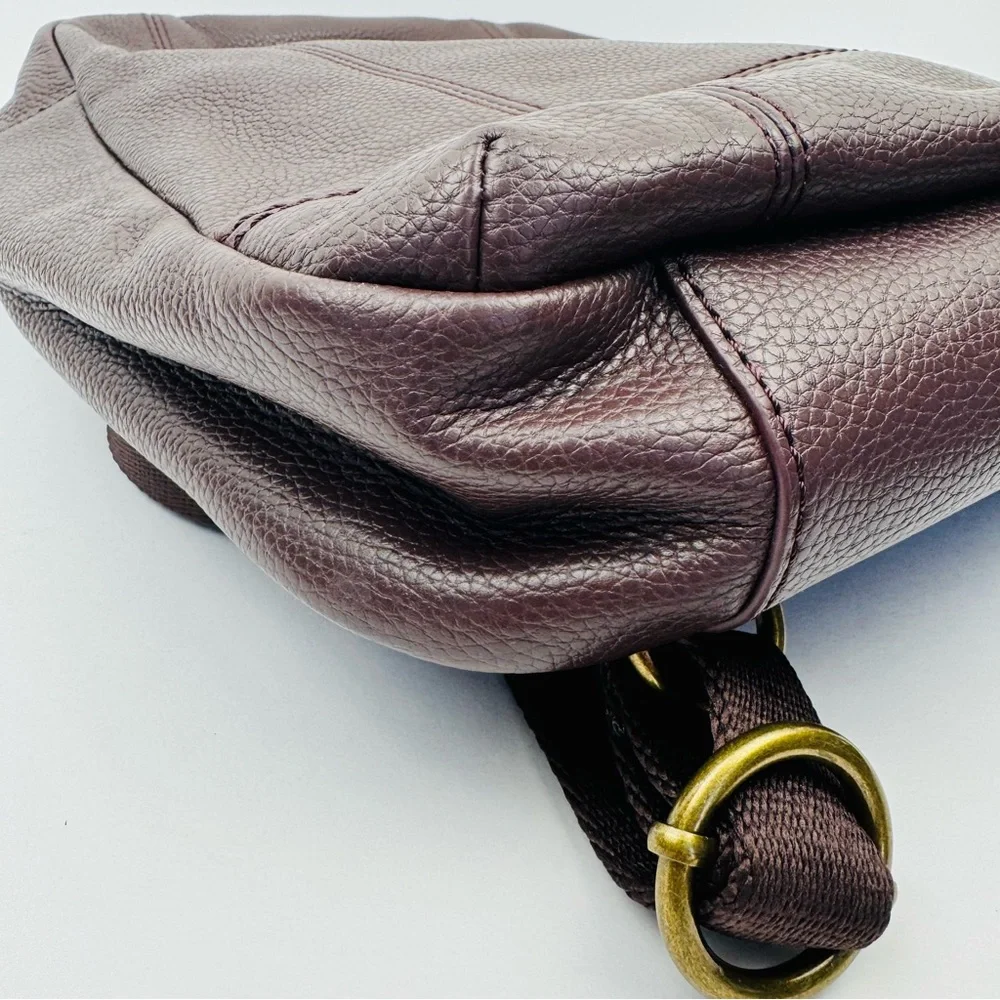 The Sak De Young Leather Backpack. Mahogany color. 100% Genuine leather.